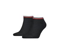Tommy Hilfiger TH UNI TJ Baskets 2P ICONIC, Noir, 43-46