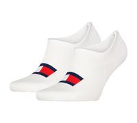 Tommy Hilfiger Footie Chaussettes, Blanc, 35/38 (Lot de 2) Unisexe