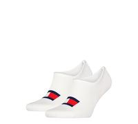 Tommy Hilfiger Footie Chaussettes, Blanc, 39/42 (Lot de 2) Unisexe