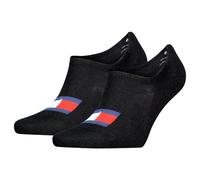 Tommy Hilfiger Footie Chaussettes, Noir, 43/46 (Lot de 2) Unisexe