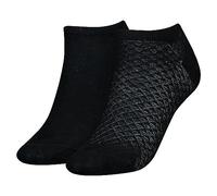 Tommy Hilfiger TH Women Baskets 2P Diamond Structure, Blanc., 35-38