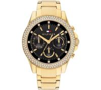 Tommy Hilfiger Montre Analogique Multifunction à Quartz pour Femme avec Bracelet en Acier Inoxydable de Couleur Dorée - 1782676