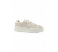 Tommy Hilfiger - The Greenwich Suede Platform Trainers - Femme - Chaussures - Beige - Taille: 39 EU