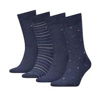Tommy Hilfiger Tin Giftbox Classic Sock, Denim, 39-42 (Lot de 4) Hommes