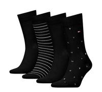 Tommy Hilfiger Tin Giftbox Classic Sock, Noir, 43-46 (Lot de 4) Hommes