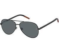 TOMMY HILFIGER TJ 0008/S Sunglasses, MTT Black, 60 Mixte Adulte