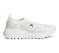 Tommy Hilfiger Tj Knit Runner Ecru Taille: 37 | Baskets Outlet | Femme | Marron