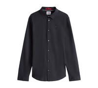 Tommy Jeans Homme Tjm Original Stretch Shirt Dm0dm04405 Chemises À Manches Longues Hauts Tissés, Noir Tommy, S EU