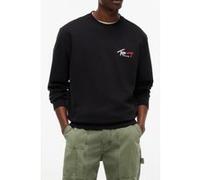 Tommy Hilfiger Tjm Reg Entry Signature Crew Black Taille: M | Pulls Outlet | Homme | Le Noir