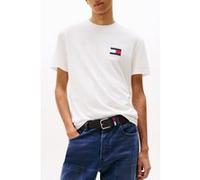 Tommy Hilfiger Tjm Reg Flag Graph T-shirt, Normal Fit, Ecru Taille: S | T-shirts avec imprimés Outlet | Homme | Marron