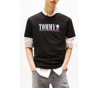 Tommy Hilfiger Tjm Reg Tommy Dna Flag Standard Fit T-shirt Black Taille: L | T-shirts avec imprimés Outlet | Homme | Le Noir