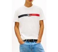 Tommy Hilfiger Tjm Regular Signature T-shirt Ecru Taille: M | T-Shirts Outlet | Homme | Marron
