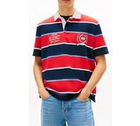 Tommy Hilfiger Tjm Relaxed Ss Stripe Polo Rapid Red Stripe Taille: L | T-Shirts Outlet | Homme | Rouge