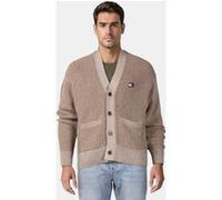 Tommy Hilfiger Tjm Rlx Badge Knitte Relaxed Fit Sweater In Braun Taille: XS | Cardigans Outlet | Homme