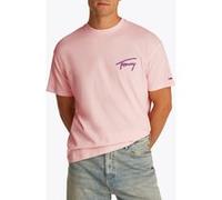Tommy Hilfiger Tjm Rlx Faded Graphic Precious Pink Taille: L | T-shirts avec imprimés Outlet | Homme | Rose