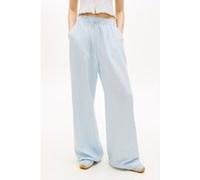Tommy Hilfiger Tjw Essential Linen Pants Light Powdery Blue/stripe Taille: S | Évasés pantalons Outlet | Femme | Blanche