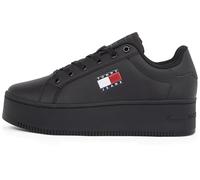 Tommy Hilfiger Tjw Flatform Ess En0en02518 Femme Baskets à Semelle Cupsole, Noir Black, 38 EU