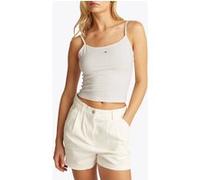 Tommy Hilfiger Tjw Slim Fit Short Top In Ecru Taille: L | Tanktops Outlet | Femme | Marron