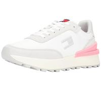 Tommy Hilfiger Tjw Tech Runner Ess En0en02511 Femme Baskets de Running, Blanc Ecru Light Cast Pink, 39 EU