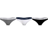 Tanga Tommy Hilfiger Thong gris blanc noir (3 unités) - S