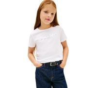 Tommy Hilfiger Tommy Foil Tee SS KG0KG08974 S/S T-Shirt Fille Blanc (Blanc), 8 Ans, Blanc (Blanc), 8 Ans