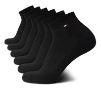 Tommy Hilfiger Tommy Hilfiger Lot de 6 paires de chaussettes de sport décontractées pour homme, Noir multicolore., 7-12