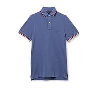 Tommy Hilfiger Tommy Tipped Polo Slim pour Homme, Indigo Pastel, M