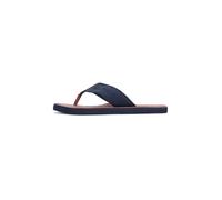 TOMMY HILFIGER Tongs bleu marine / cognac, Taille 44
