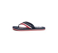 TOMMY HILFIGER Tongs bleu marine / rouge / blanc, Taille 43