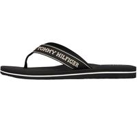 Tommy Hilfiger Tongs Femme Sporty Mid Wedge Summer Sandal avec Logo, Noir (Black), 40
