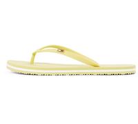 Tommy Hilfiger Tongs Femme Strap Beach Sandals avec Logo, Jaune (Meringue), 36