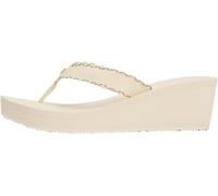 Tommy Hilfiger Tongs Femme Wedge Beach Sandal à Talon Compensé, Ivoire (Muslin), 40