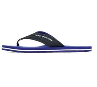 Tommy Hilfiger Tongs Homme Nyc Beach Sandal avec Logo, Bleu (Desert Sky), 40