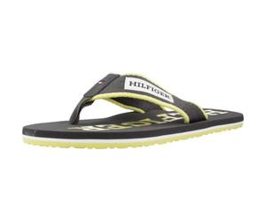 Tommy Hilfiger Tongs Homme Patch Hilfiger Beach Sandal Tongs, Gris (Dark Ash), 40