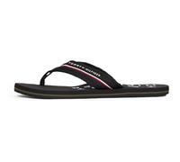 Tommy Hilfiger Tongs Homme Web Beach Sandal avec Logo, Noir (Black), 40
