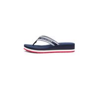 Tommy Hilfiger Femme Th Flag Print Summer Sandal Fw0fw09195 Tongs, Blue (RWB), 38 EU