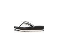 TOMMY HILFIGER Tongs noir / blanc, Taille 36