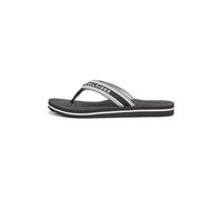 TOMMY HILFIGER Tongs noir / blanc, Taille 37