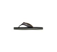 Tommy Hilfiger Tongs Homme Padded Comfort Sandal avec Logo, Noir (Black), 41
