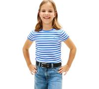 Tommy Hilfiger Top Essential Rib Top SS KG0KG08590 Autres Hauts, Bleu (Empire Blue Stripes), 2 Ans