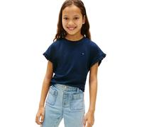 Tommy Hilfiger Top Essential Top SS KG0KG08970 Autres Hauts, Bleu (Dark Night Navy), 8 Ans