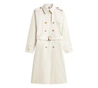 Tommy Hilfiger - Trench-coat ajusté à boutons dorés - Femme - Manteaux - Blanc - Taille: 40 FR