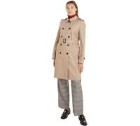 Tommy Hilfiger Trench-Coat Femme Cotton Slim Fit Court, Beige (Beige), 46