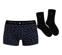 Tommy Hilfiger Trunk Print & Sock Set Gold WB UM0UM03048 Autres sous-vêtements, Noir (Constellation Dots/Black), L Homme