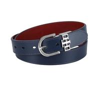 Tommy Hilfiger Two-in-One Reversible Slim Width Casual Leather Belt for Jeans, Trousers and Dresses Ceinture, Bleu Marine/Rouge, M Femmes