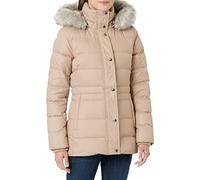 Tommy Hilfiger TYRA DOWN JKT WITH FUR, Vestes décontractées Femme, Beige, XS