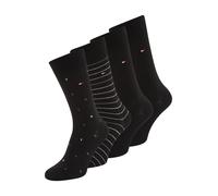 Tommy Hilfiger Tin Giftbox Classic Sock, Noir, 43-46 (Lot de 4) Hommes
