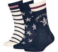 Tommy Hilfiger Unisex Kids' Crew Socks Marine/Blanc Chd 9-11.5 Unisex