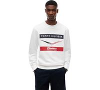 Tommy Hilfiger Unisexe Sweatshirt TH X Cadillac F1 Chevron Crewneck Coton, Blanc (White), L