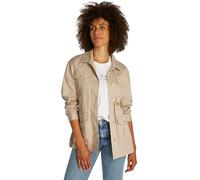 Tommy Hilfiger Veste Chemise Femme Gold Button Utility avec Poches sur la Poitrine, Beige (Sandalwood), S